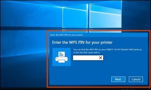 where to find wps pin hp printer