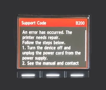 Understanding Canon B200 Error